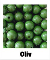 Holzperlen 14mm oliv